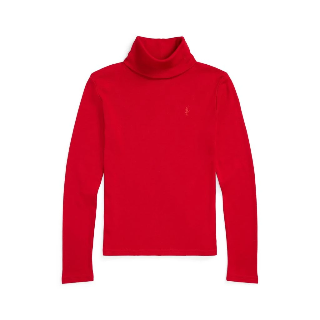 商品Ralph Lauren|Ribbed Cotton-Blend Turtleneck (Big Kids),价格¥295,第1张图片