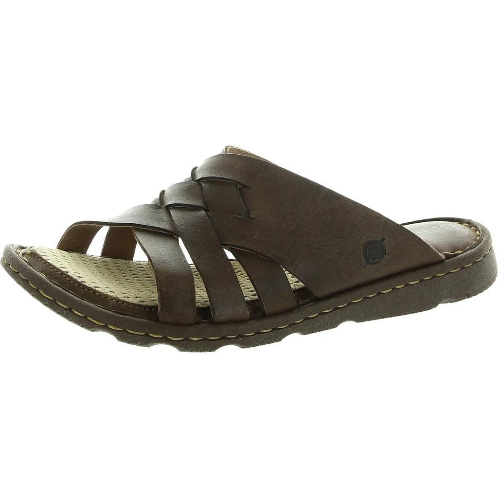 商品Born|Born Womens Tarpon Criss-Cross Leather Flatform Sandals,价格¥213,第1张图片