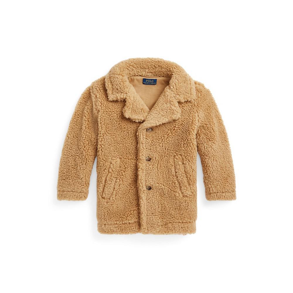 商品Ralph Lauren|Little and Toddler Girls Teddy Fleece Long Sleeves Coat,价格¥1005,第1张图片