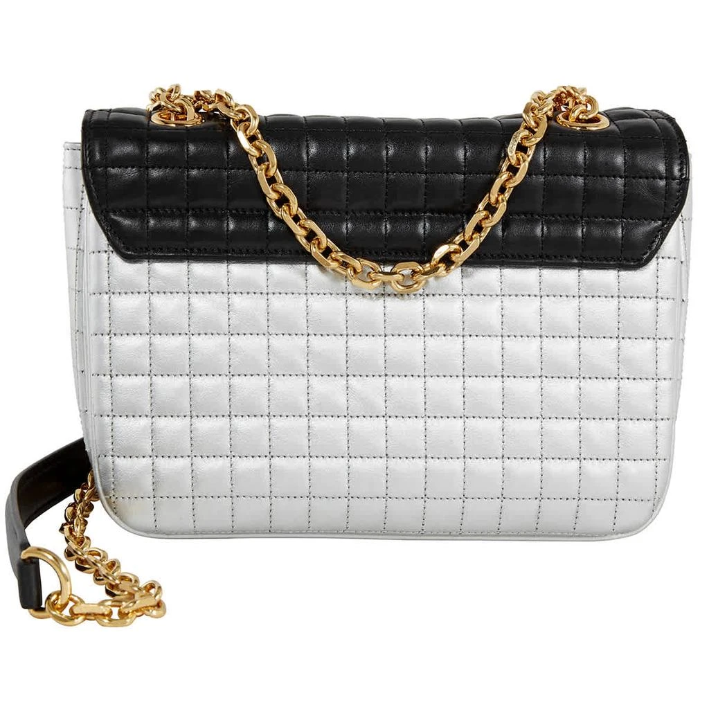 商品Celine|Celine Medium C in Quilted Calfskin Black/Silver Shoulder Bag,价格¥12315,第3张图片详细描述
