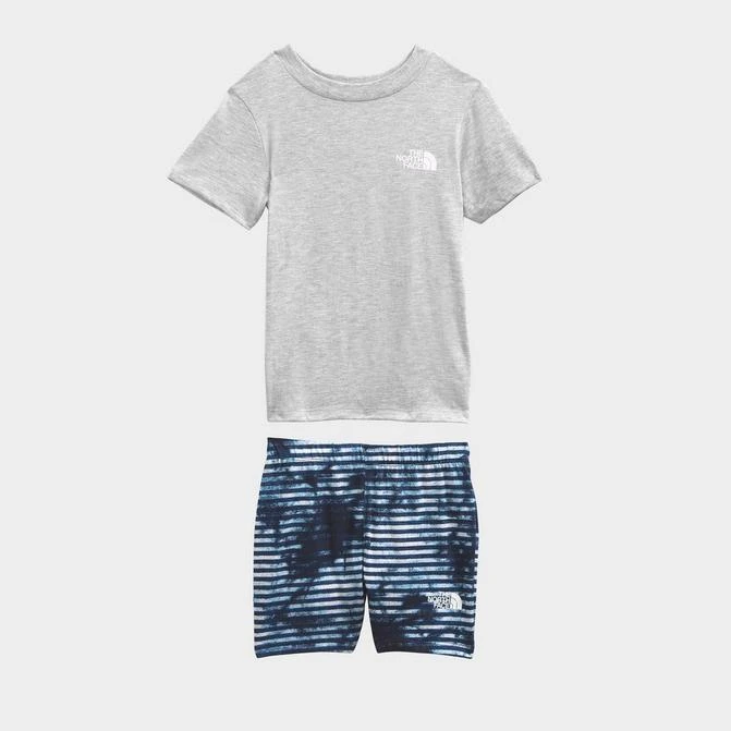 商品The North Face|Boys' Toddler The North Face Popsicle Cotton Summer T-Shirt and Shorts Set,价格¥149,第1张图片