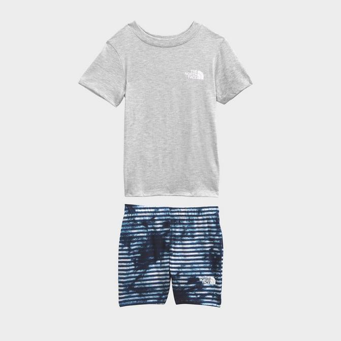 商品The North Face|Boys' Toddler The North Face Popsicle Cotton Summer T-Shirt and Shorts Set,价格¥184,第1张图片