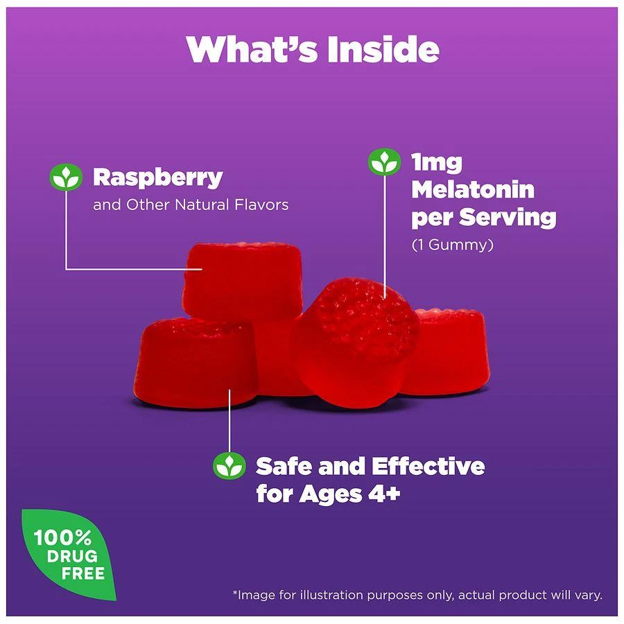 商品Natrol|Kids Melatonin Sleep Support Gummies Berry,价格¥101,第3张图片详细描述