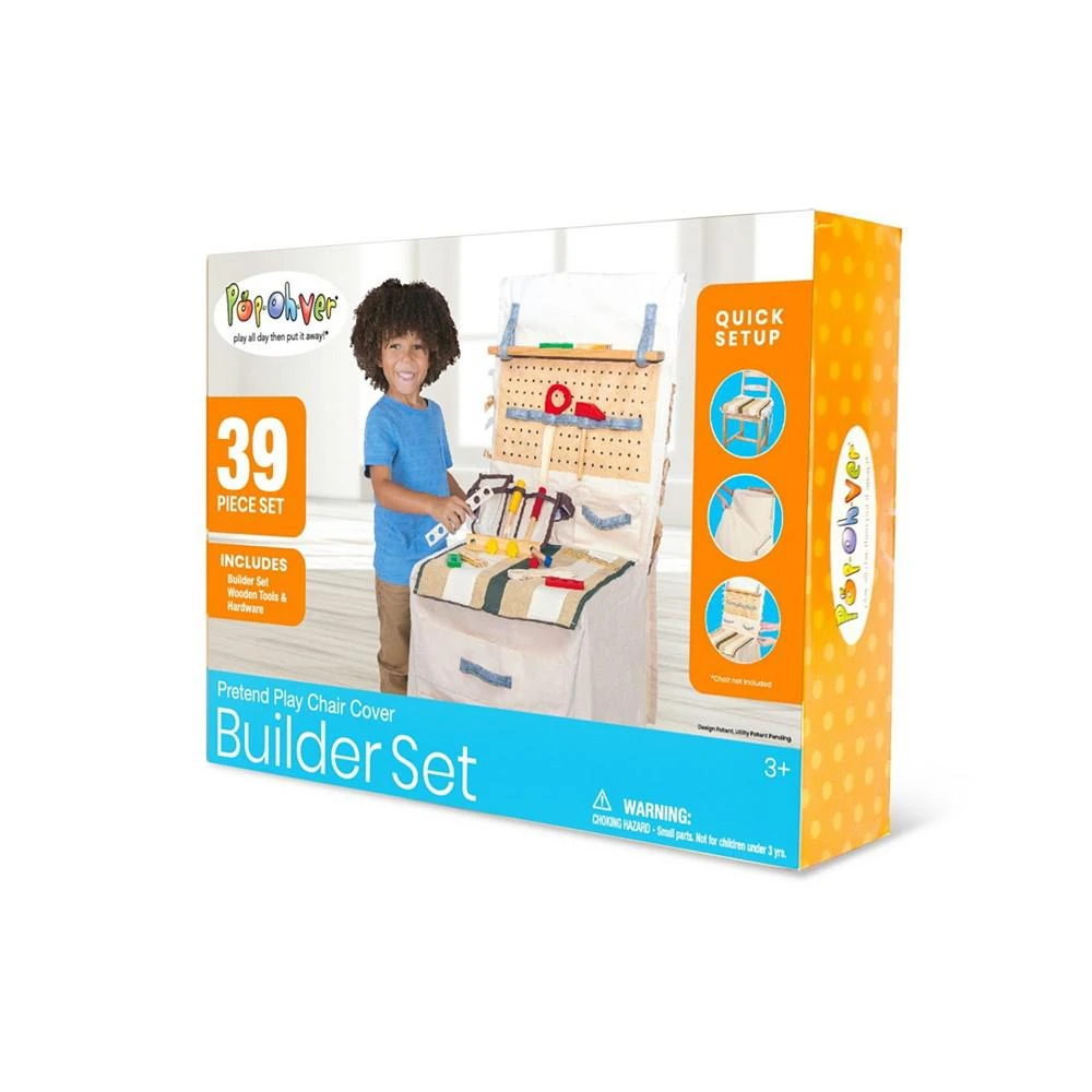 PopOhVer Pretend Play Builder Play Set Innovative Canvas Design Chair Cover 39 Pieces 商品