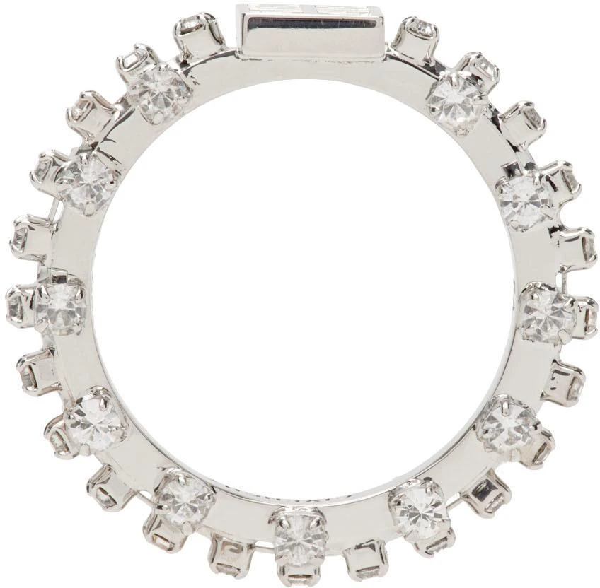 商品Givenchy|Silver 4G Crystal Ring,价格¥1774,第2张图片详细描述