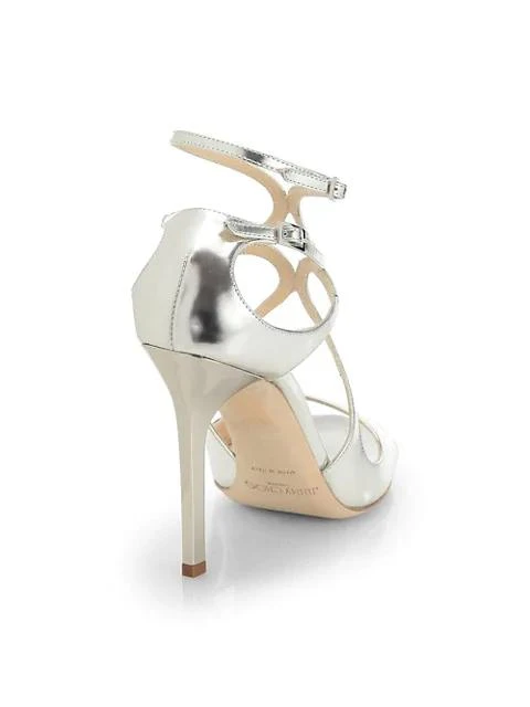 商品Jimmy Choo|Lang Strappy Mirror Leather Sandals,价格¥2684,第2张图片详细描述