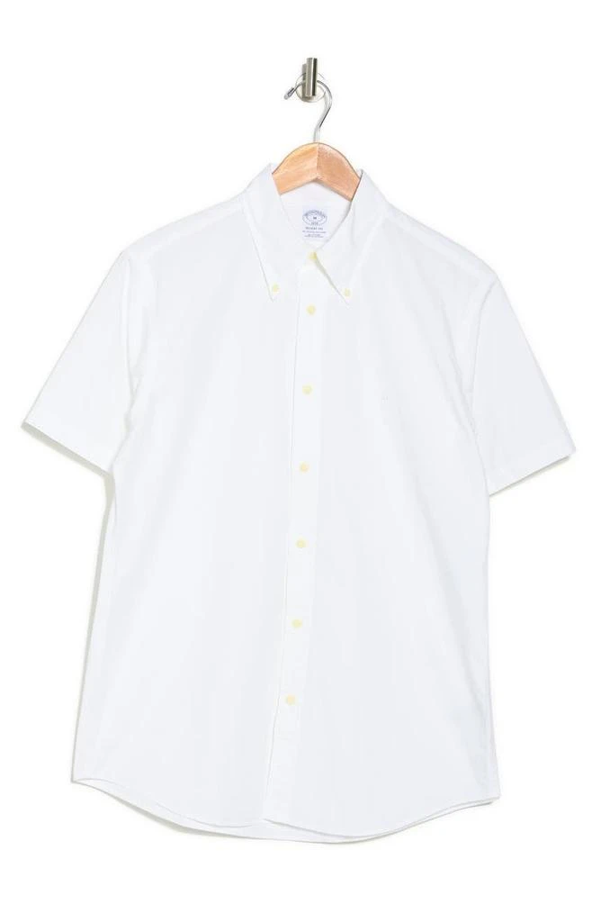 商品Brooks Brothers|Regent Fit Short Sleeve Shirt,价格¥375,第3张图片详细描述