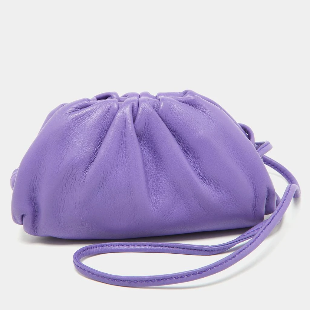 商品[二手商品] Bottega Veneta|Bottega Veneta Purple Leather The Pouch Coin Purse,价格¥2264,第1张图片