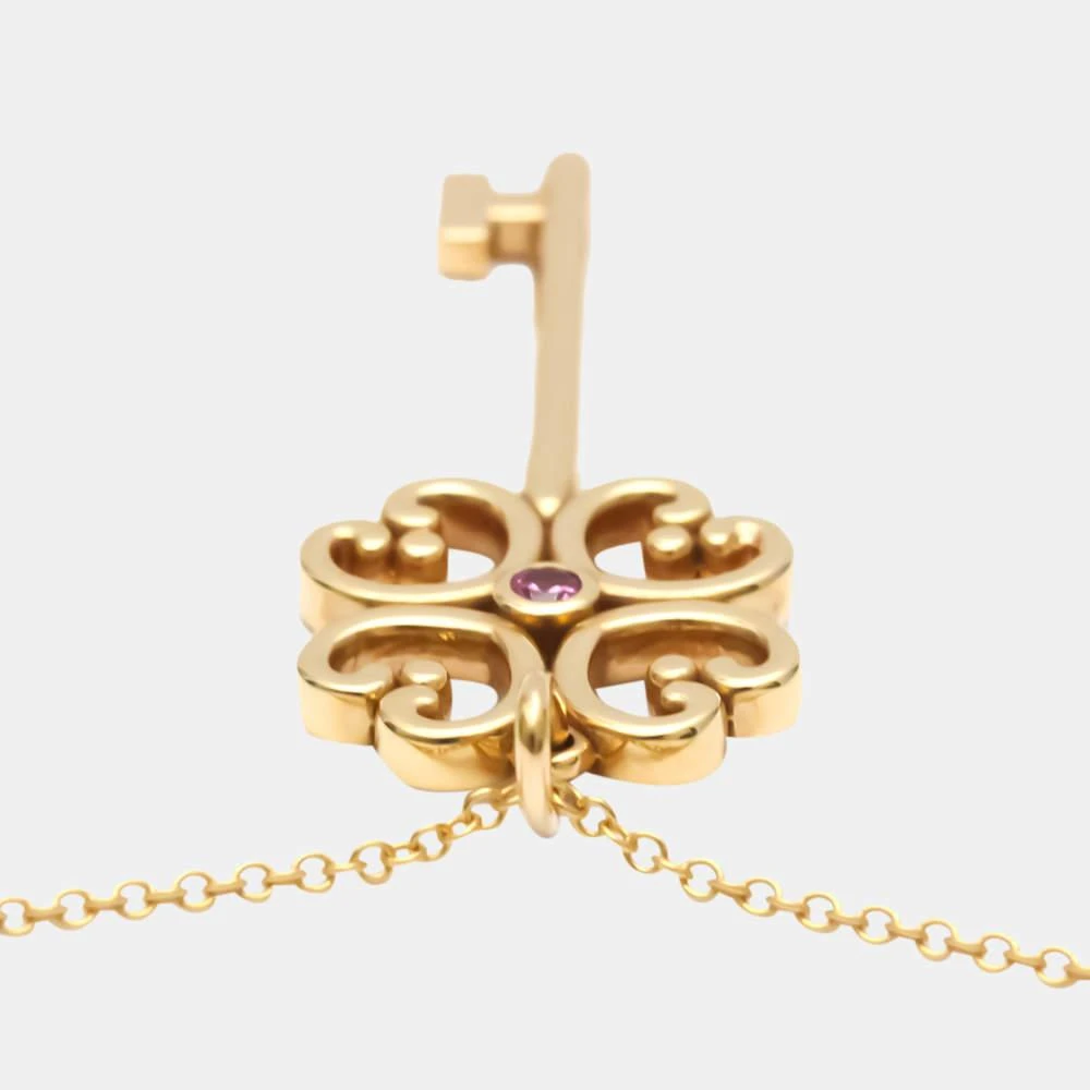 Tiffany & Co. Heart Key 18K Rose Gold Sapphire Necklace 商品