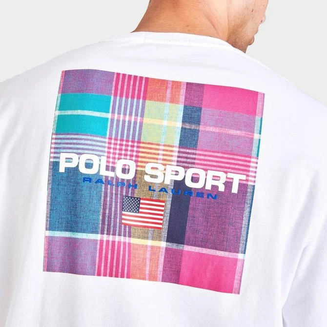 Men's Polo Ralph Lauren Polo Sport Madras Print Long-Sleeve T-Shirt 商品