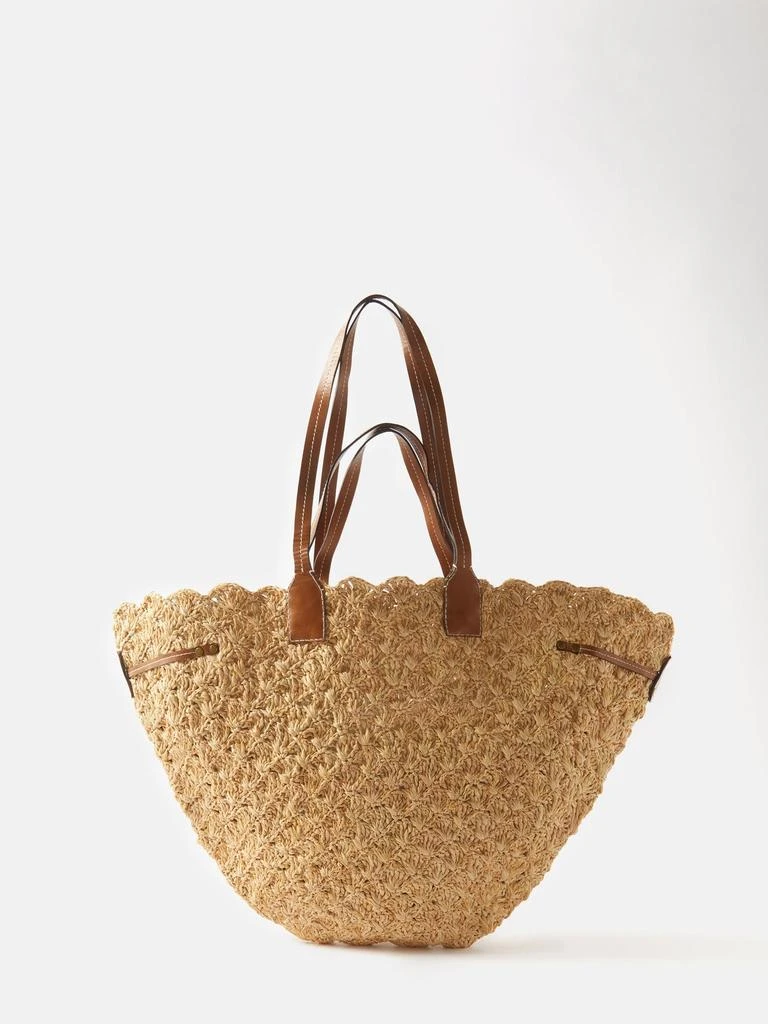 商品Isabel Marant|Coiba leather-trimmed raffia tote bag,价格¥3569,第1张图片