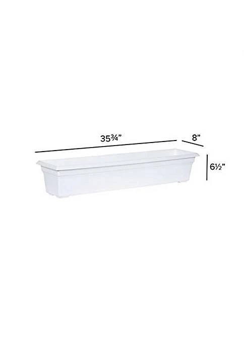 商品belk|Novelty 16362 Countryside Flower Box Planter White   36,价格¥183,第2张图片详细描述