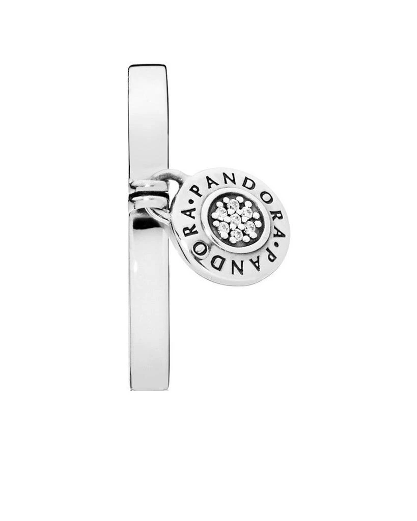 商品PANDORA|Pandora Silver CZ Logo Padlock Ring,价格¥159,第2张图片详细描述