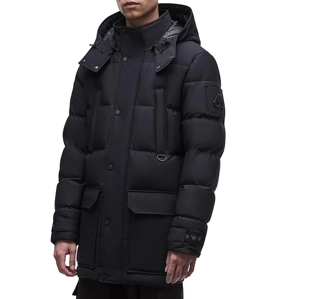 商品Moose Knuckles|Men's Solid Après Ski Valleyfield 2 Jacket Down Winter Coat In Black,价格¥6009,第1张图片