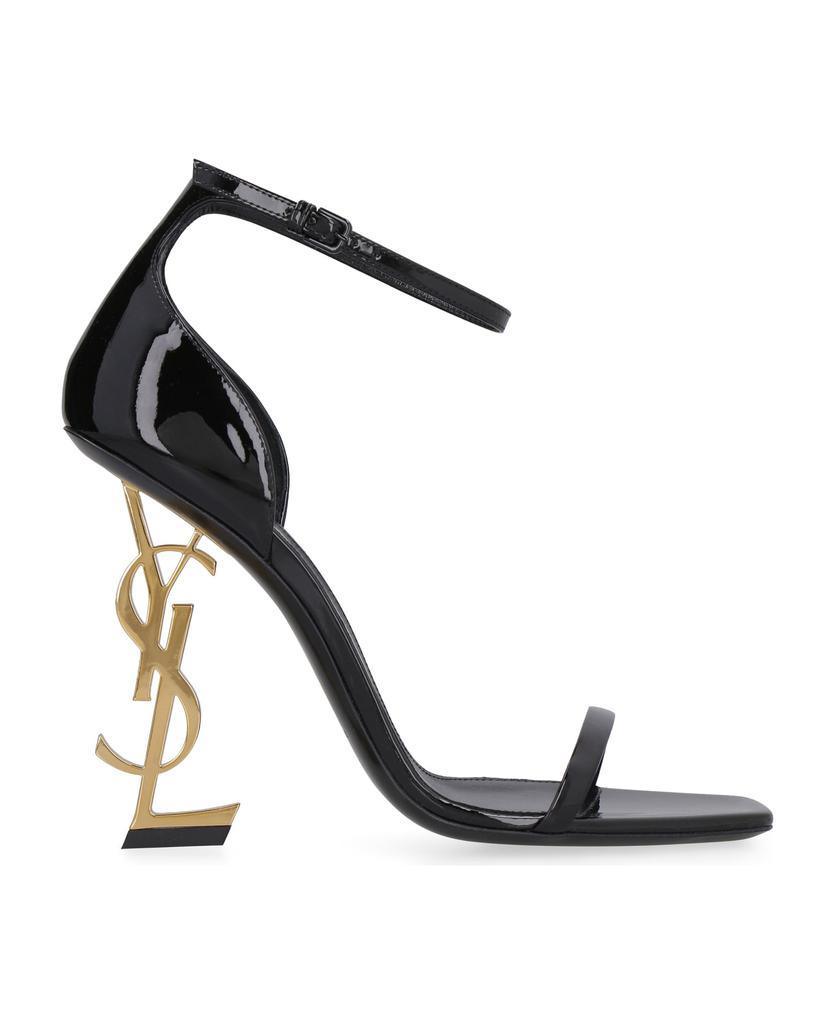 商品Yves Saint Laurent|Opyum Embellished Heels Patent Leather Sandals,价格¥7396,第1张图片