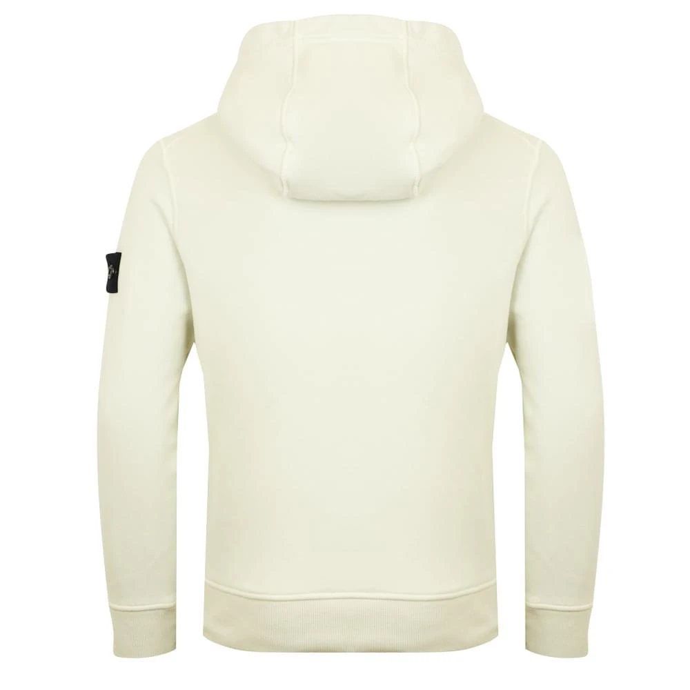 商品Stone Island Junior|Cream Compass Patch Hoodie,价格¥1390,第4张图片详细描述