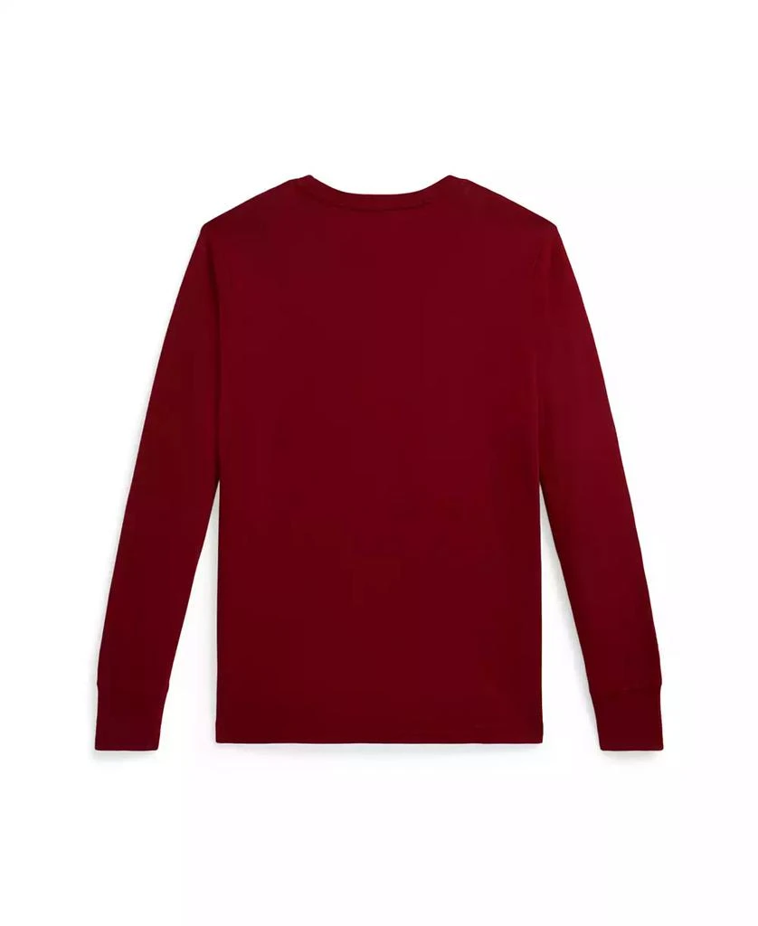 商品Ralph Lauren|Boys 8-20 Logo Cotton Long-Sleeve Tee,价格¥257,第2张图片详细描述
