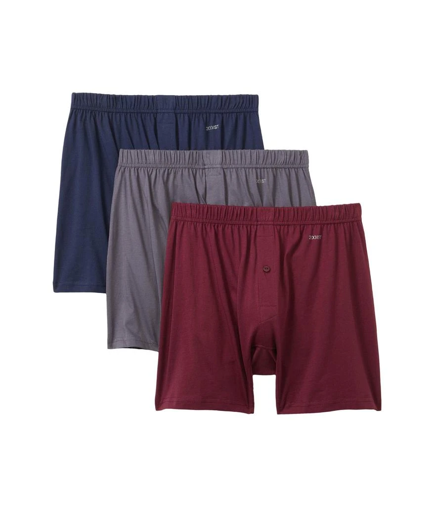 商品2(x)ist|3-Pack Pima Cotton Knit Boxer,价格¥358,第1张图片详细描述