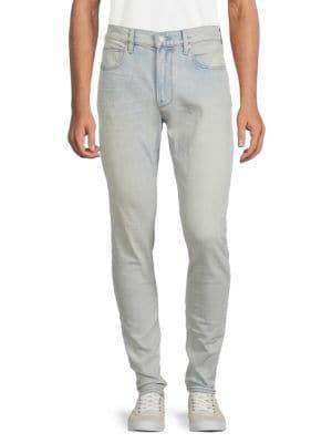 商品Hudson|Zack Distressed Skinny Jeans,价格¥640-¥789,第1张图片