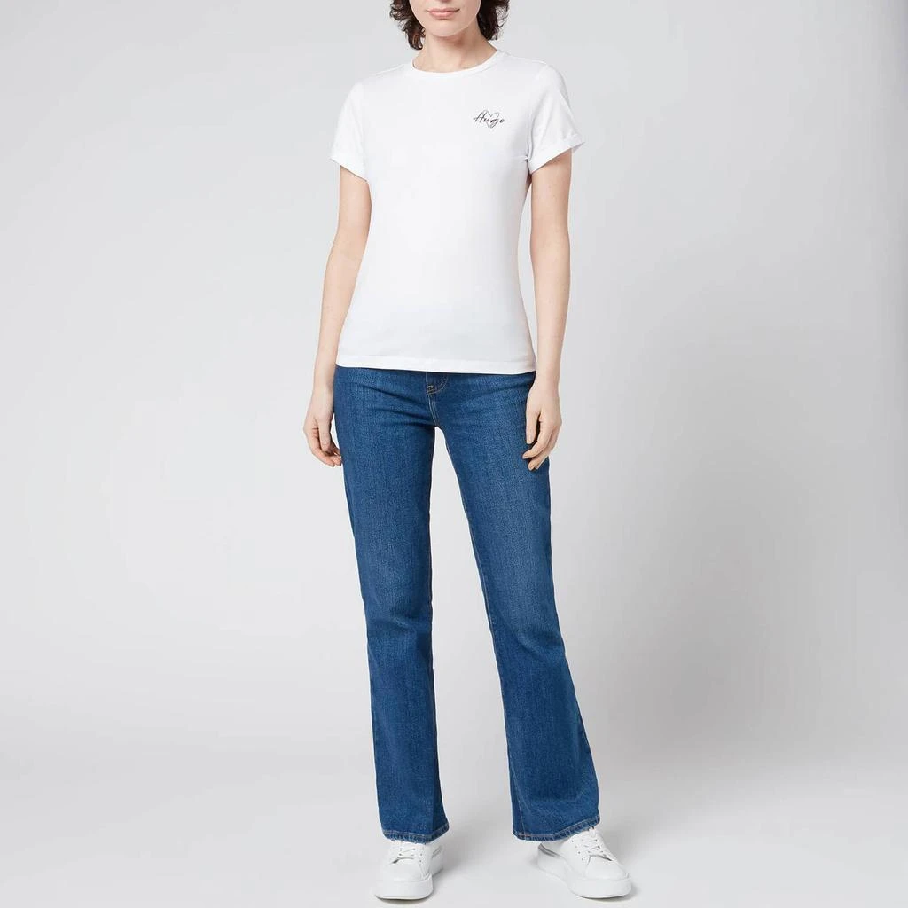 商品Hugo Boss|HUGO Women's The Slim T-Shirt 14 - White,价格¥275,第3张图片详细描述