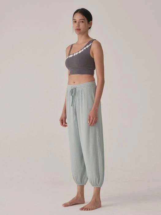 商品ozez|Soft Rib Jogger Pants - Milky Mint,价格¥559,第1张图片