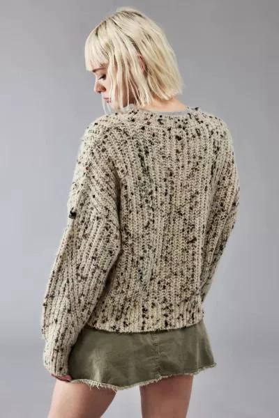 商品BDG|BDG Speckled Knit Crew Sweater,价格¥597,第4张图片详细描述