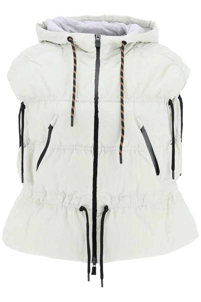 商品Herno|HOODED DOWN VEST IN LIGHT OPALESCENT,价格¥1808,第1张图片