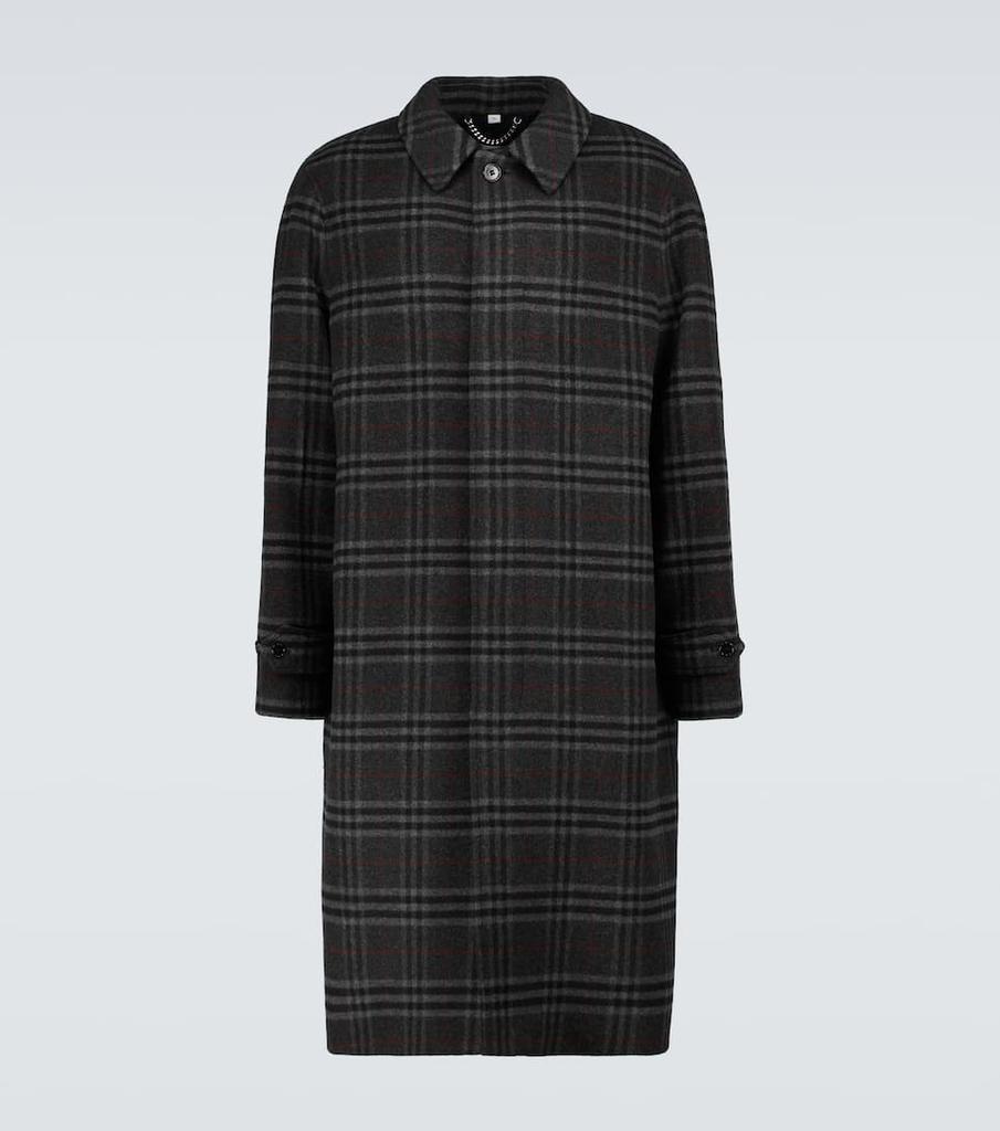 商品Burberry|Penrith羊毛羊绒格纹大衣,价格¥24443,第1张图片