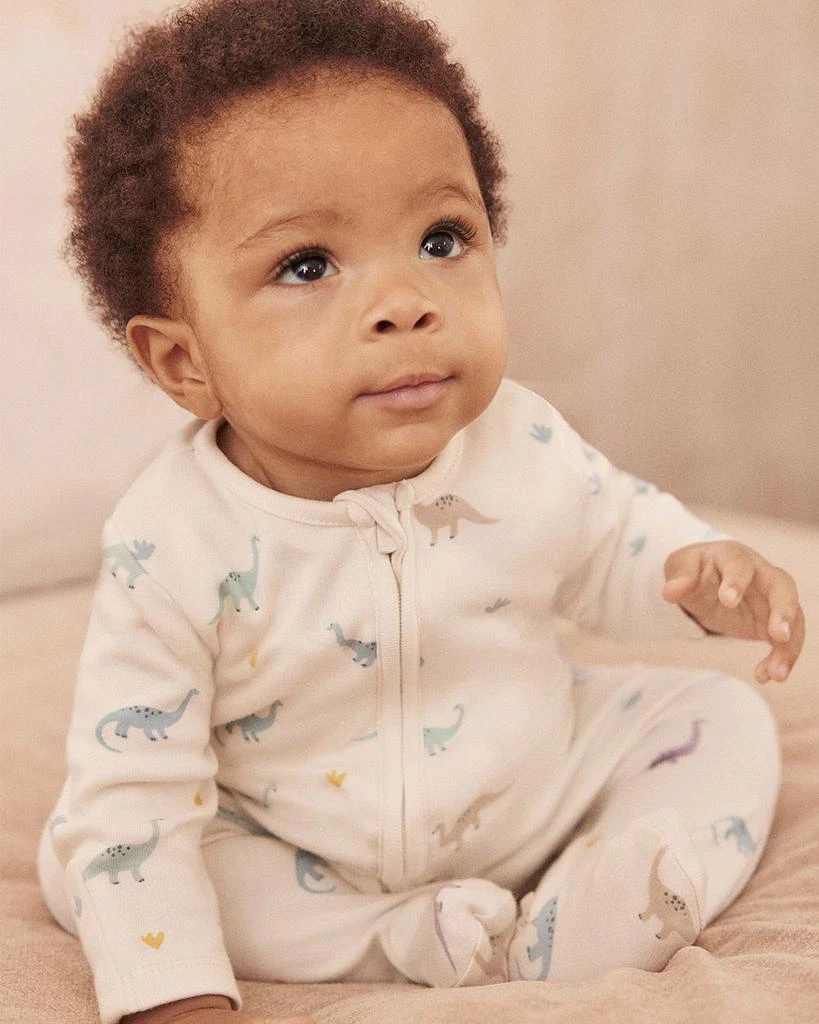 Unisex Dino Print Two Way Full Zip Footie Pajamas - Baby 商品