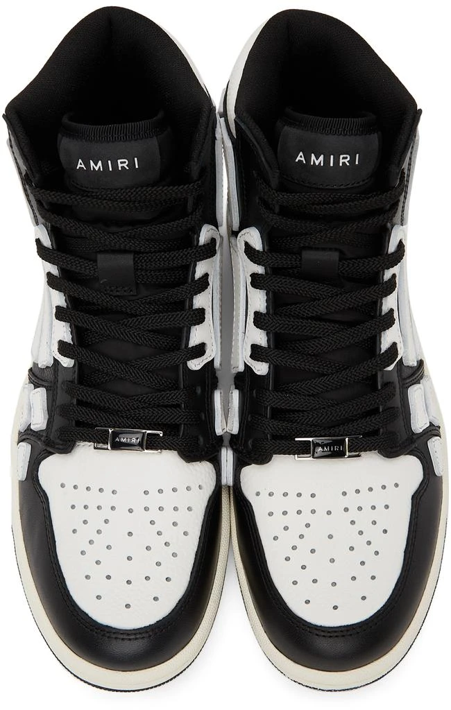 商品AMIRI|Black & White Skel Top Hi Sneakers,价格¥3125,第5张图片详细描述