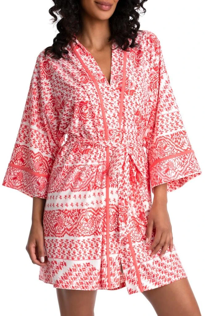 商品In Bloom|Border Wrapper Floral Nightgown,价格¥141,第1张图片