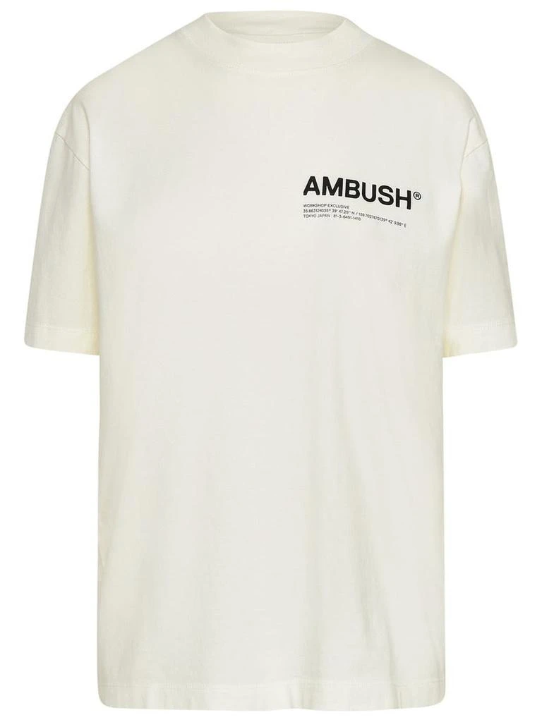 商品Ambush|WHITE COTTON WORKSHOP T-SHIRT,价格¥1023,第1张图片