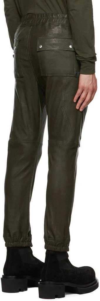 商品Rick Owens|Green Bauhaus Leather Pants,价格¥12167,第3张图片详细描述