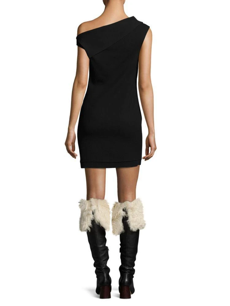 商品Helmut Lang|Asymmetric Wool Mini Dress,价格¥1567,第2张图片详细描述