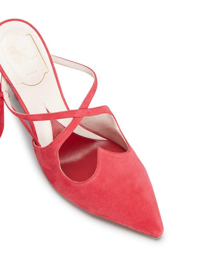 商品Roger Vivier|I Love Vivier Suede Bow Mules,价格¥6434,第6张图片详细描述