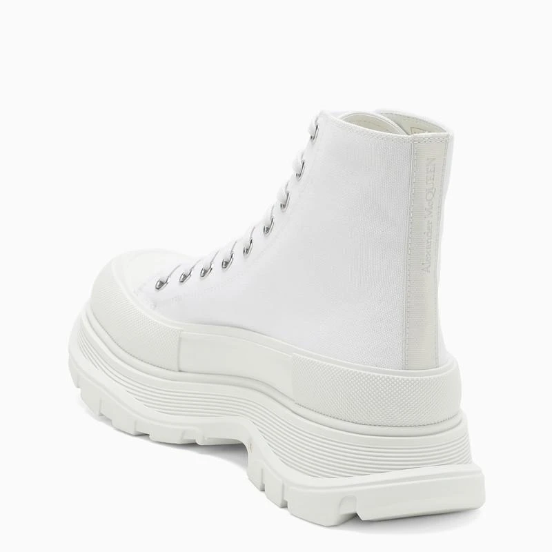 商品Alexander McQueen|White canvas Tread Slick boots,价格¥5425,第4张图片详细描述