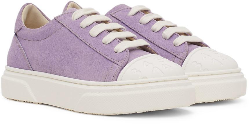 商品MAISON MARGIELA|Kids Purple Lace-Up Sneakers,价格¥1267,第6张图片详细描述