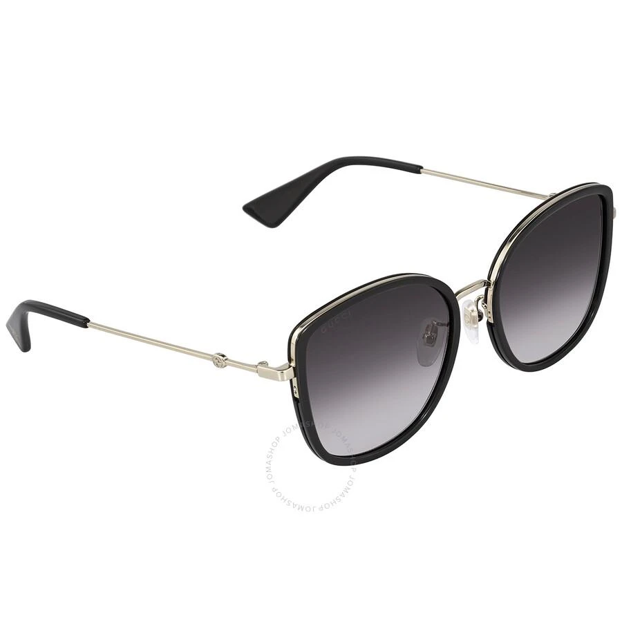 商品Gucci|Grey Gradient Cat Eye Ladies Sunglasses GG0606SK 001 56,价格¥1394,第3张图片详细描述
