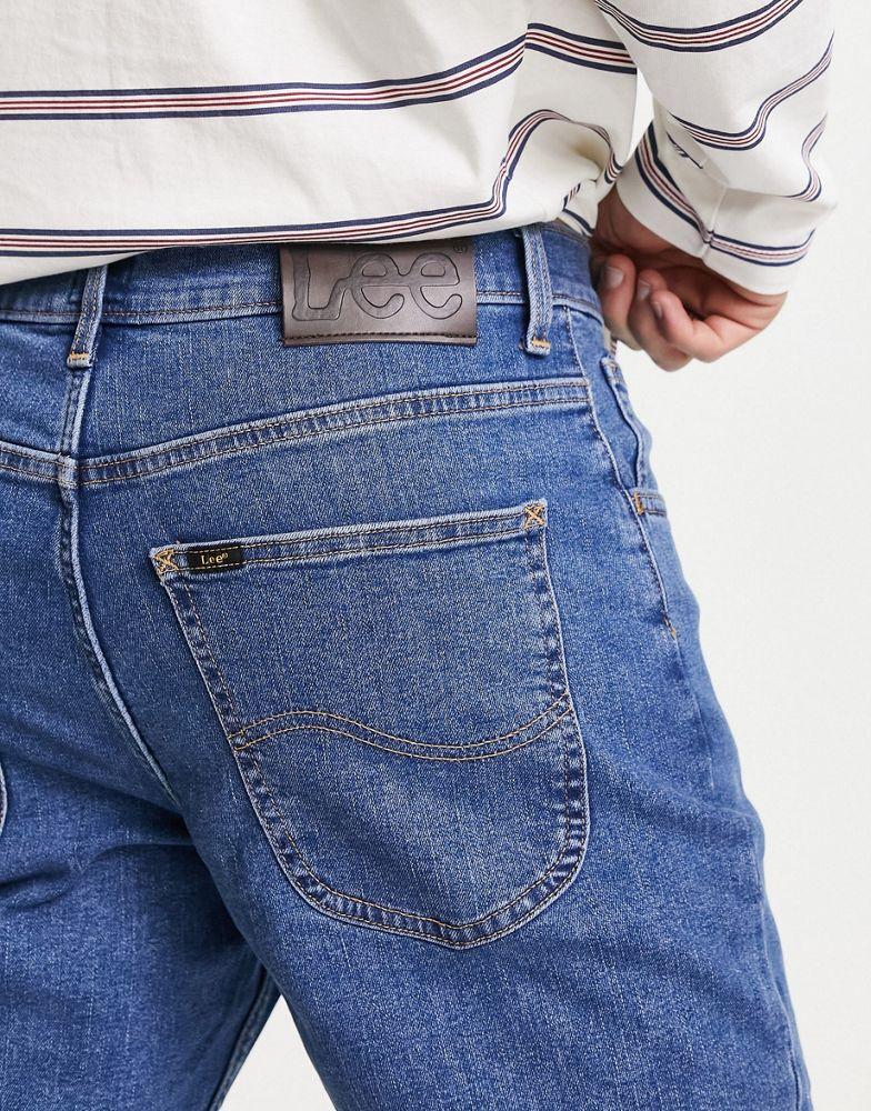 Lee Brooklyn regular fit jean in mid blue商品第2张图片规格展示