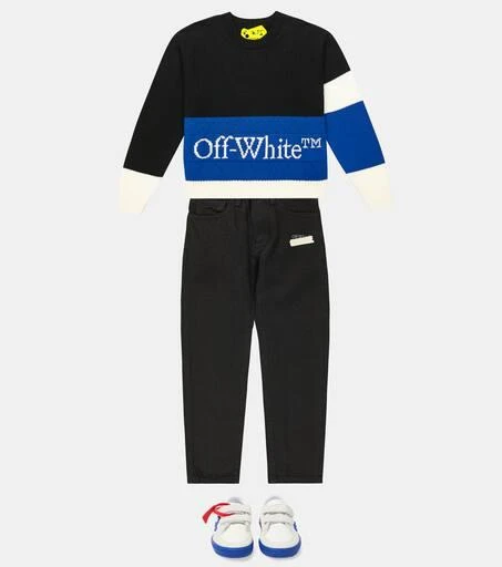 商品Off-White|Low Vulcanized皮革运动鞋,价格¥1739,第2张图片详细描述