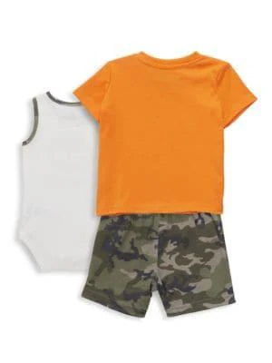 商品Timberland|​Baby Boy’s 3-Piece Bodysuit, Tee & Shorts Set,价格¥103,第2张图片详细描述
