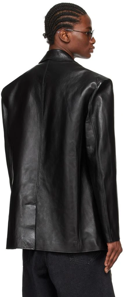 商品LU'U DAN|黑色 Oversized Tailored 皮革西装外套,价格¥11842,第3张图片详细描述