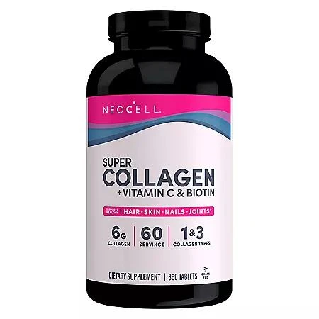 商品NeoCell|NeoCell Super Collagen + Vitamin C & Biotin Tablets 360 ct.,价格¥118,第1张图片