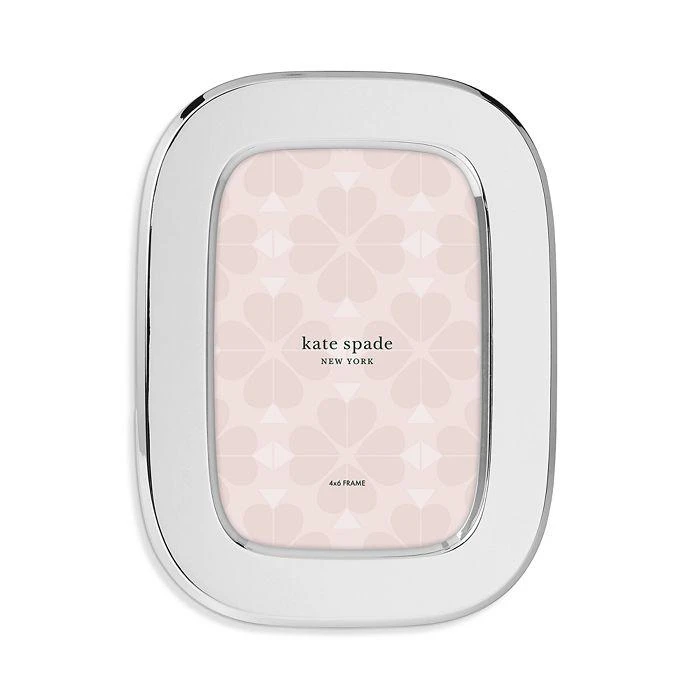商品Kate Spade|South Street Silver Oval Frame, 4" x 6",价格¥378,第1张图片详细描述