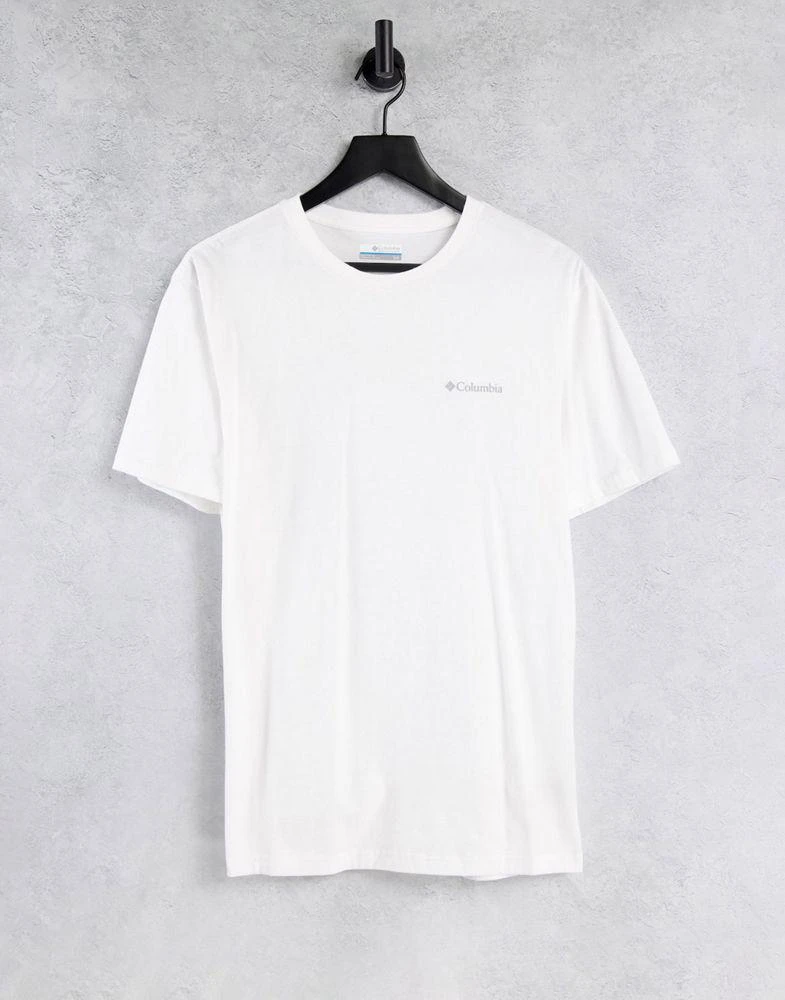 商品Columbia|Columbia Tillamook t-shirt in white Exclusive at ASOS,价格¥145,第2张图片详细描述