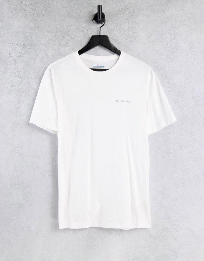 商品Columbia|Columbia Tillamook t-shirt in white Exclusive at ASOS,价格¥146,第4张图片详细描述