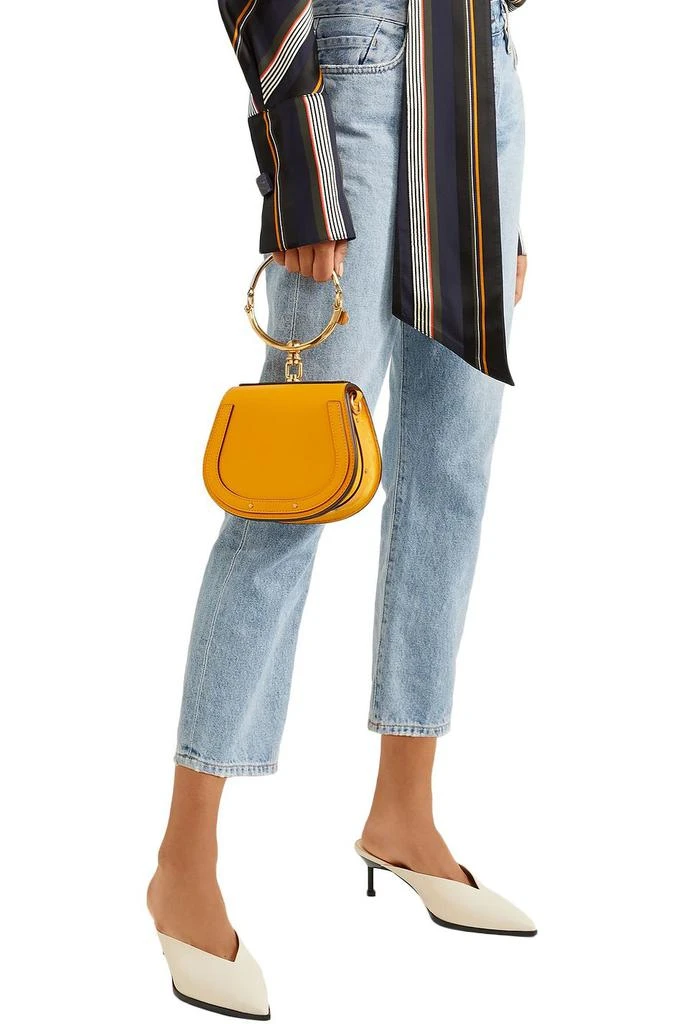 商品Chloé|Nile Bracelet small leather and suede shoulder bag,价格¥6907,第5张图片详细描述