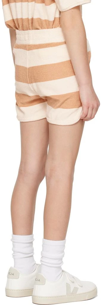 商品Daily Brat|Kids Brown & White Striped Shorts,价格¥157,第3张图片详细描述