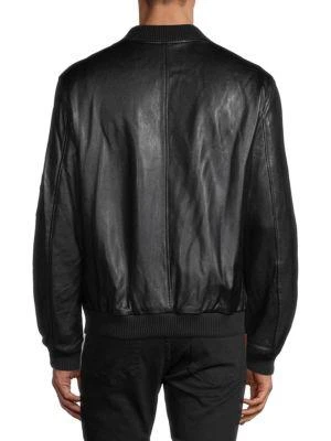 商品RON TOMSON|Sleeve-Pocket Leather Bomber Jacket,价格¥1404,第2张图片详细描述