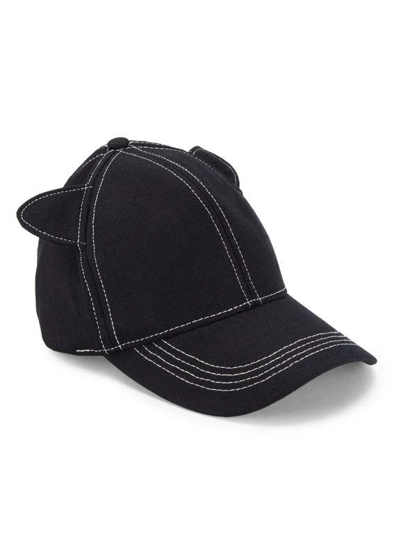 商品Karl Lagerfeld Paris|Exposed Seam Linen Blend Baseball Cap,价格¥163,第1张图片